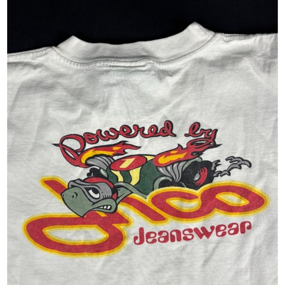 VTG Y2K Authentic  JNCO Jeans Wear Shirt Single Stitch Graphic Front Back‎ LG
